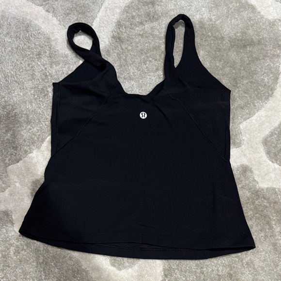 Lululemon Athletica Black Align Waist Length Tank Top - Picture 3 of 4